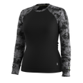 Women's Classic Thermal Merino Base Layer Crew Twilight Blue Heather - ver - 23