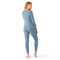 Women's Classic Thermal Merino Base Layer Crew Nightfall Blue Heather - ver - 34