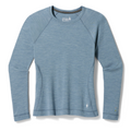 Women's Classic Thermal Merino Base Layer Crew Nightfall Blue Heather - ver - 35