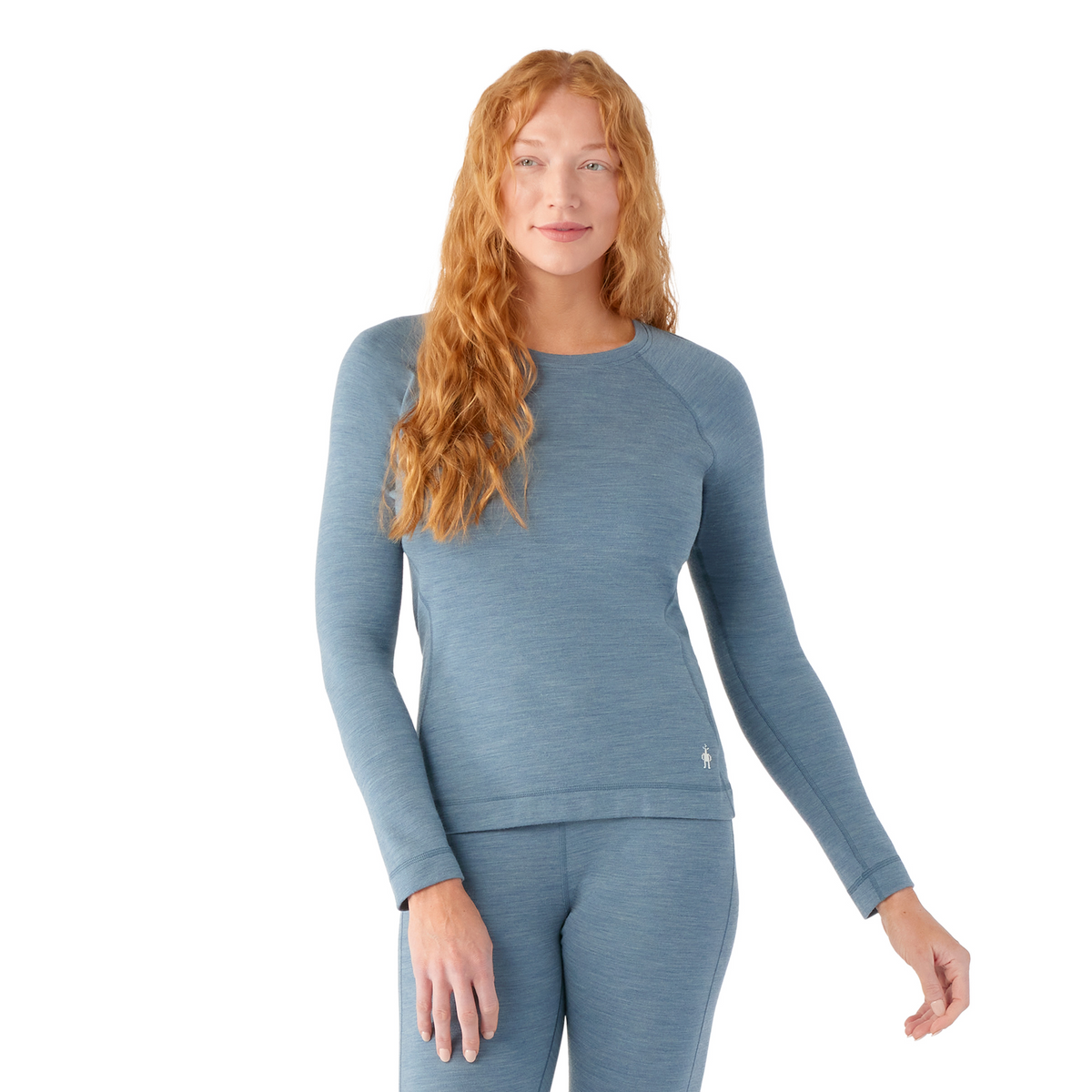 Women's Classic Thermal Merino Base Layer Crew - Nightfall Blue
