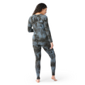 Women's Classic Thermal Merino Base Layer Crew Nightfall Blue Heather - ver - 95