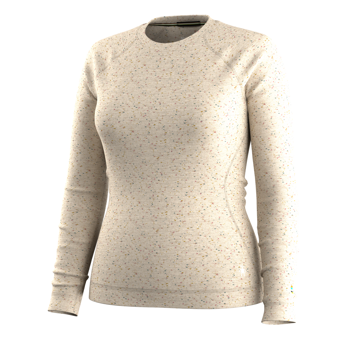 Women's Classic Thermal Merino Base Layer Crew Almond Donegal - 3