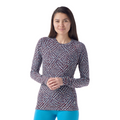 Women's Classic Thermal Merino Base Layer Crew Nightfall Blue Heather - ver - 157