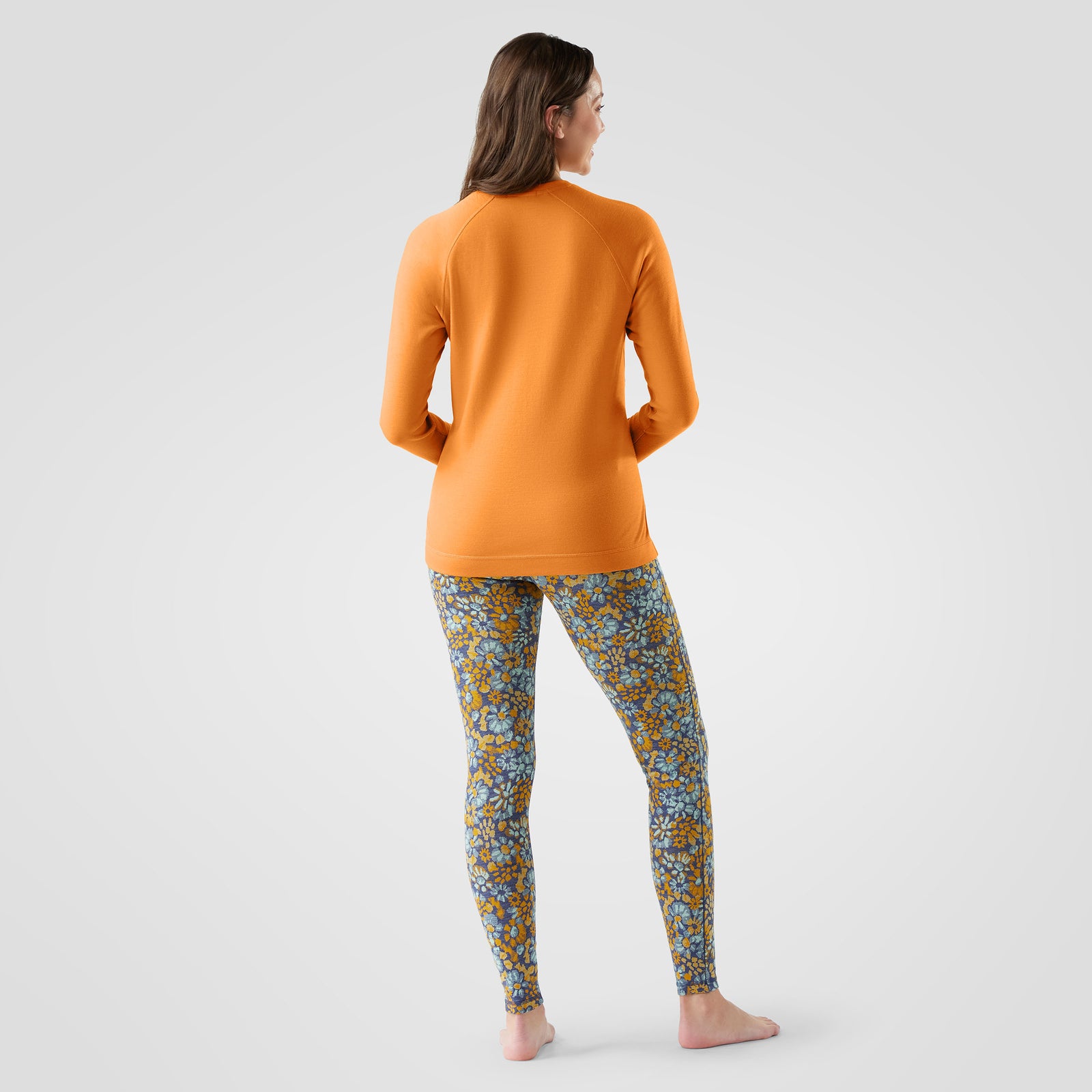 Women's Classic Thermal Merino Base Layer Crew Autumn Sun - ver - 2