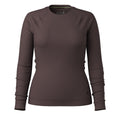 Women's Classic Thermal Merino Base Layer Crew Black Deco Floral - ver - 3