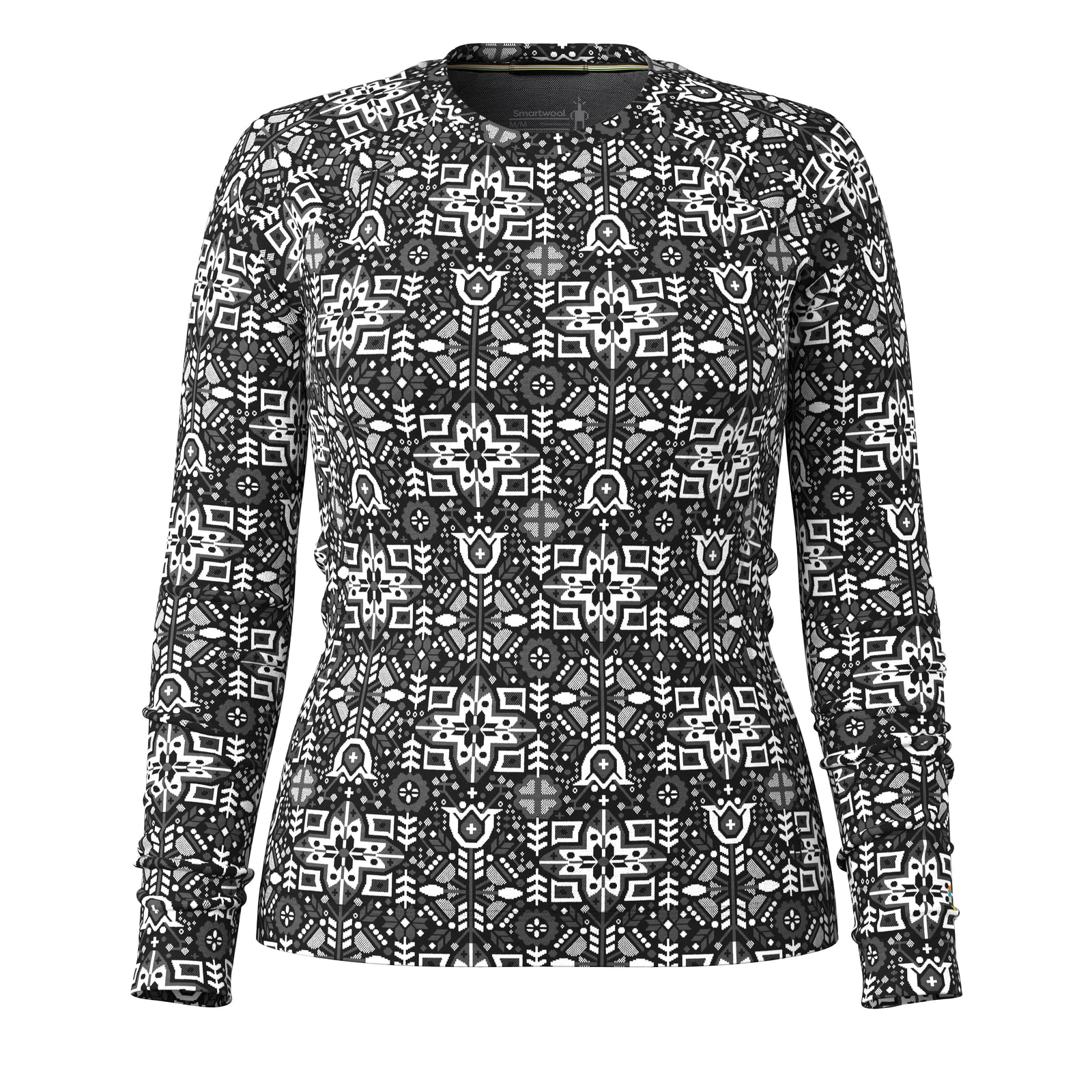 Women's Classic Thermal Merino Base Layer Crew Autumn Sun - ver - 3