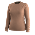 Women's Classic Thermal Merino Base Layer Crew Twilight Blue Heather - ver - 3