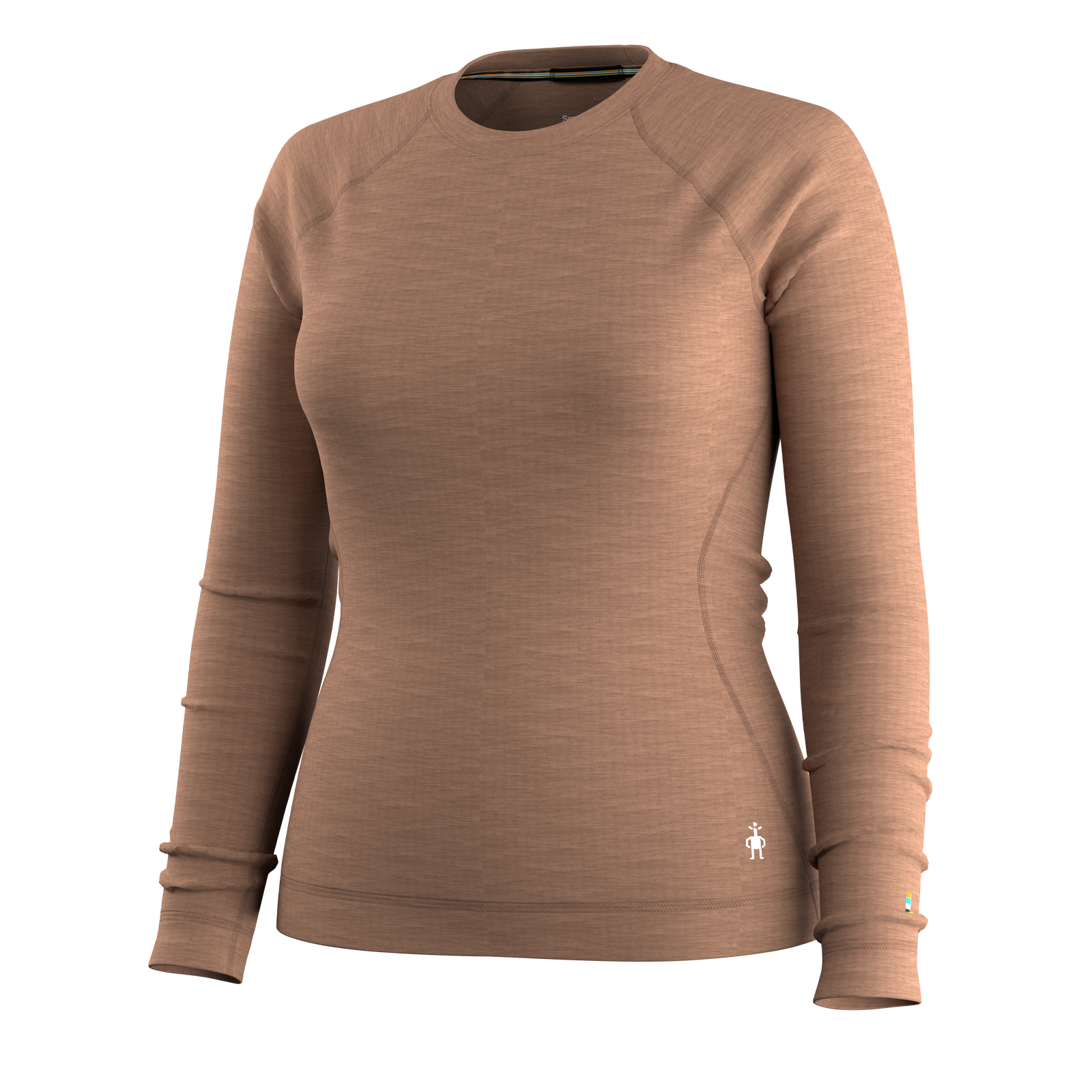 Women's Classic Thermal Merino Base Layer Crew Twilight Blue Heather - ver - 3