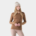 Women's Classic Thermal Merino Base Layer Crew Twilight Blue Heather - ver - 1
