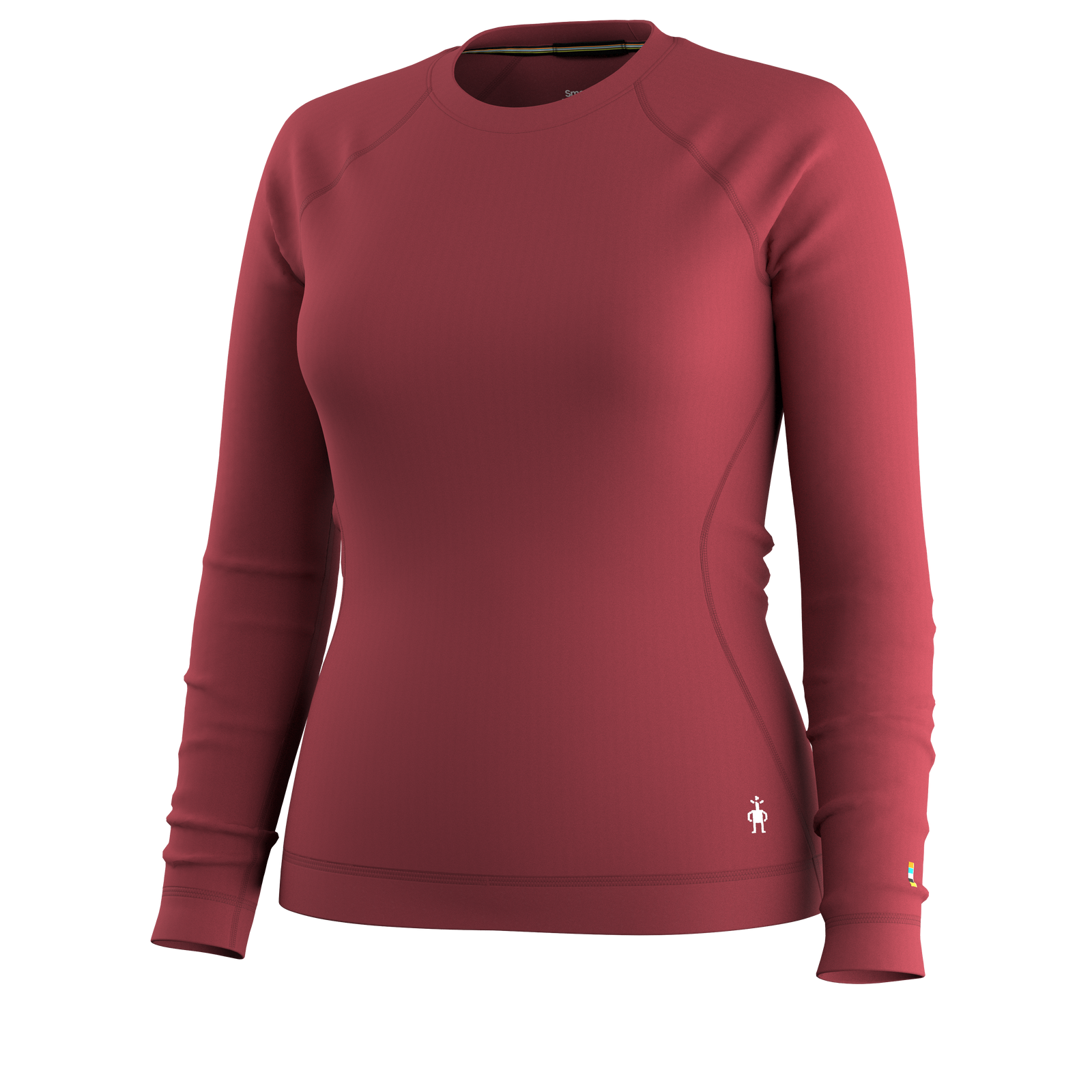 Women's Classic Thermal Merino Base Layer Crew Twilight Blue Heather - ver - 7