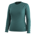 Women's Classic Thermal Merino Base Layer Crew Dark Teal Heather - ver - 3