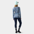 Women's Classic Thermal Merino Base Layer Crew Twilight Blue Heather - ver - 10