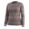 Women's Classic Thermal Merino Base Layer Crew Twilight Blue Heather - ver - 31