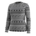 Women's Classic Thermal Merino Base Layer Crew Twilight Blue Heather - ver - 38