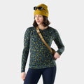 Women's Classic Thermal Merino Base Layer Crew Twilight Blue Heather - ver - 40