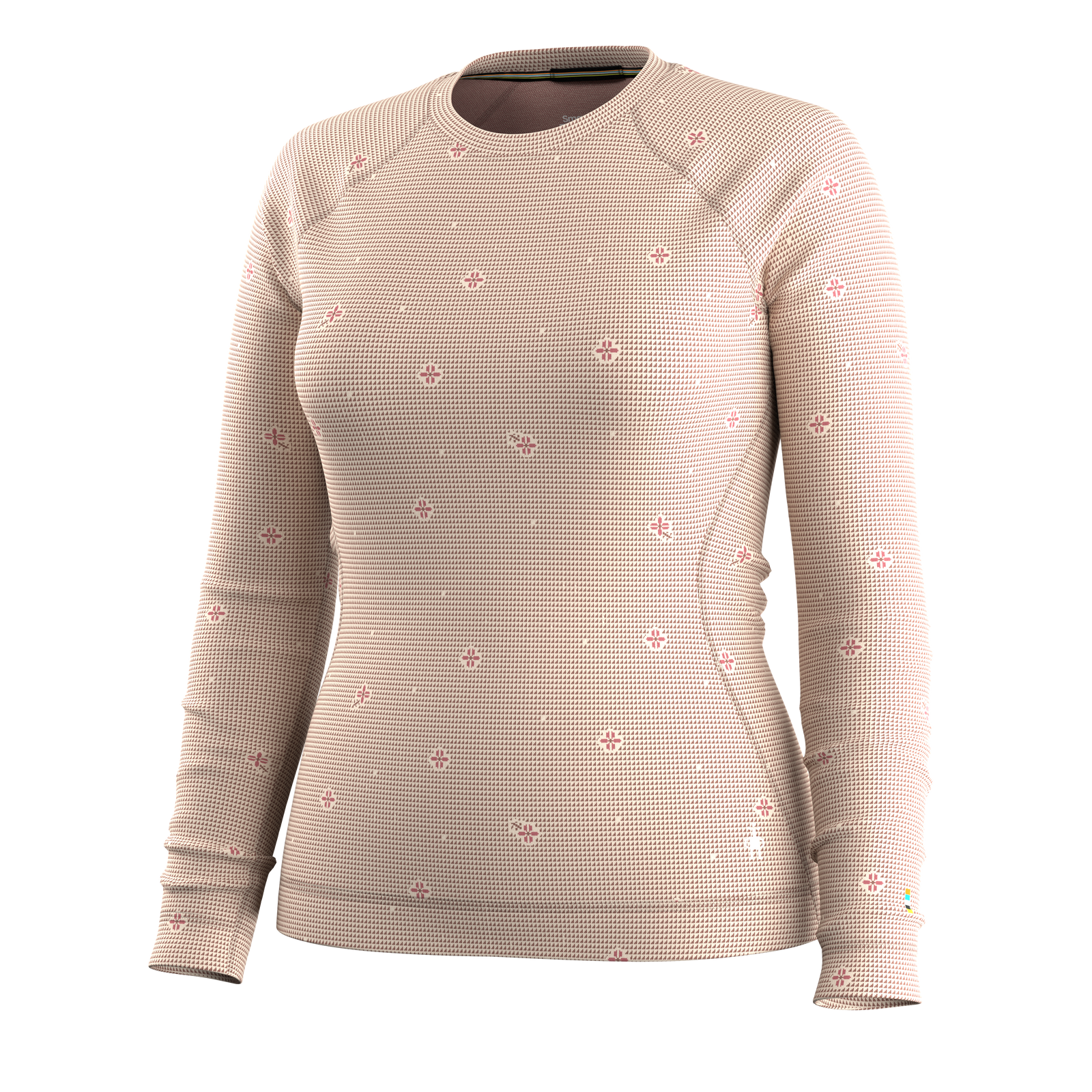 Women's Classic Thermal Merino Base Layer Crew Almond Donegal - ver - 3