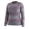 Women's Classic Thermal Merino Base Layer Crew Twilight Blue Heather - ver - 27