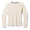 Women's Classic Thermal Merino Base Layer Crew Pacific Blue Floral - ver - 84