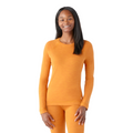 Women's Classic Thermal Merino Base Layer Crew Pacific Blue Floral - ver - 86