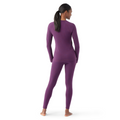 Women's Classic Thermal Merino Base Layer Crew Pacific Blue Floral - ver - 95