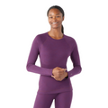 Women's Classic Thermal Merino Base Layer Crew Pacific Blue Floral - ver - 94