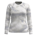 Women's Classic Thermal Merino Base Layer Crew Pacific Blue Floral - ver - 120