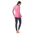 Women's Classic Thermal Merino Base Layer Crew Pacific Blue Floral - ver - 123