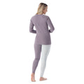 Women's Classic Thermal Merino Base Layer Crew Pacific Blue Floral - ver - 127