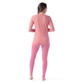 Women's Classic Thermal Merino Base Layer Crew Pacific Blue Floral - ver - 99