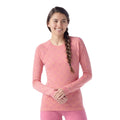 Women's Classic Thermal Merino Base Layer Crew Pacific Blue Floral - ver - 98