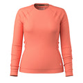 Women's Classic Thermal Merino Base Layer Crew Pacific Blue Floral - ver - 33