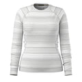 Women's Classic Thermal Merino Base Layer Crew Pacific Blue Floral - ver - 22