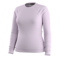 Women's Classic Thermal Merino Base Layer Crew Lavender Sky Heather - ver - 3