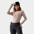 Women's Classic Thermal Merino Base Layer Crew Chalk Violet Heather - ver - 1