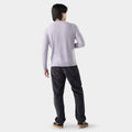 Men's Sparwood Crew Sweater Purple Storm Heather - ver - 2