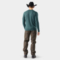 Men's Sparwood Crew Sweater Dusty Teal Heather - ver - 2