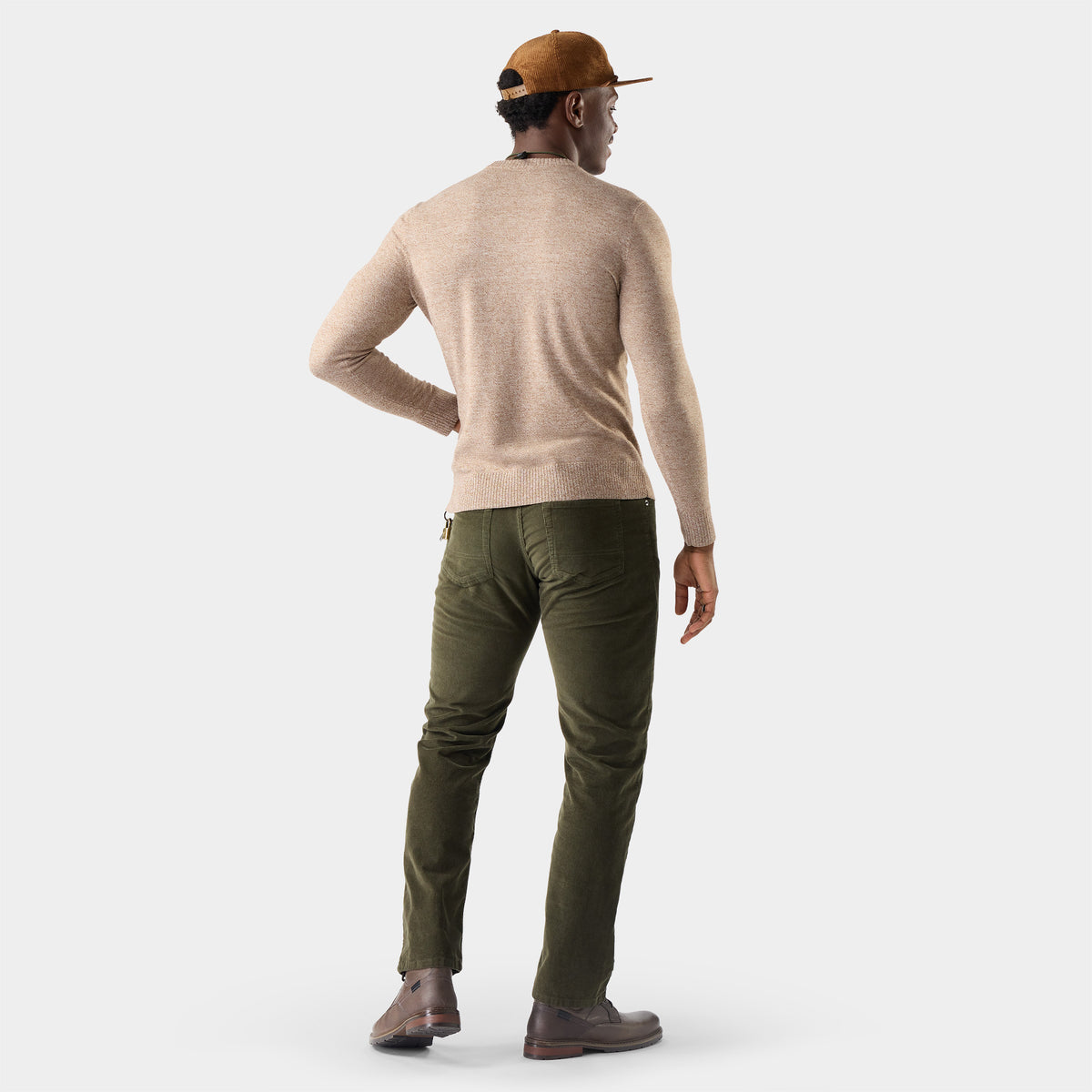 Men's Sparwood Crew Sweater Mocha Heather Marl - ver - 2