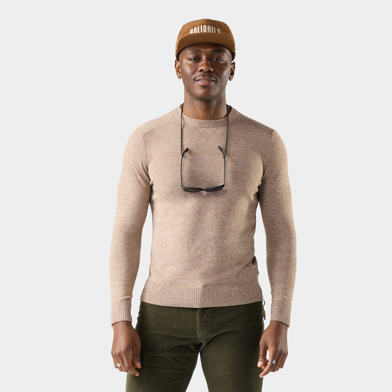 Men's Sparwood Crew Sweater - Mocha Heather Marl / L