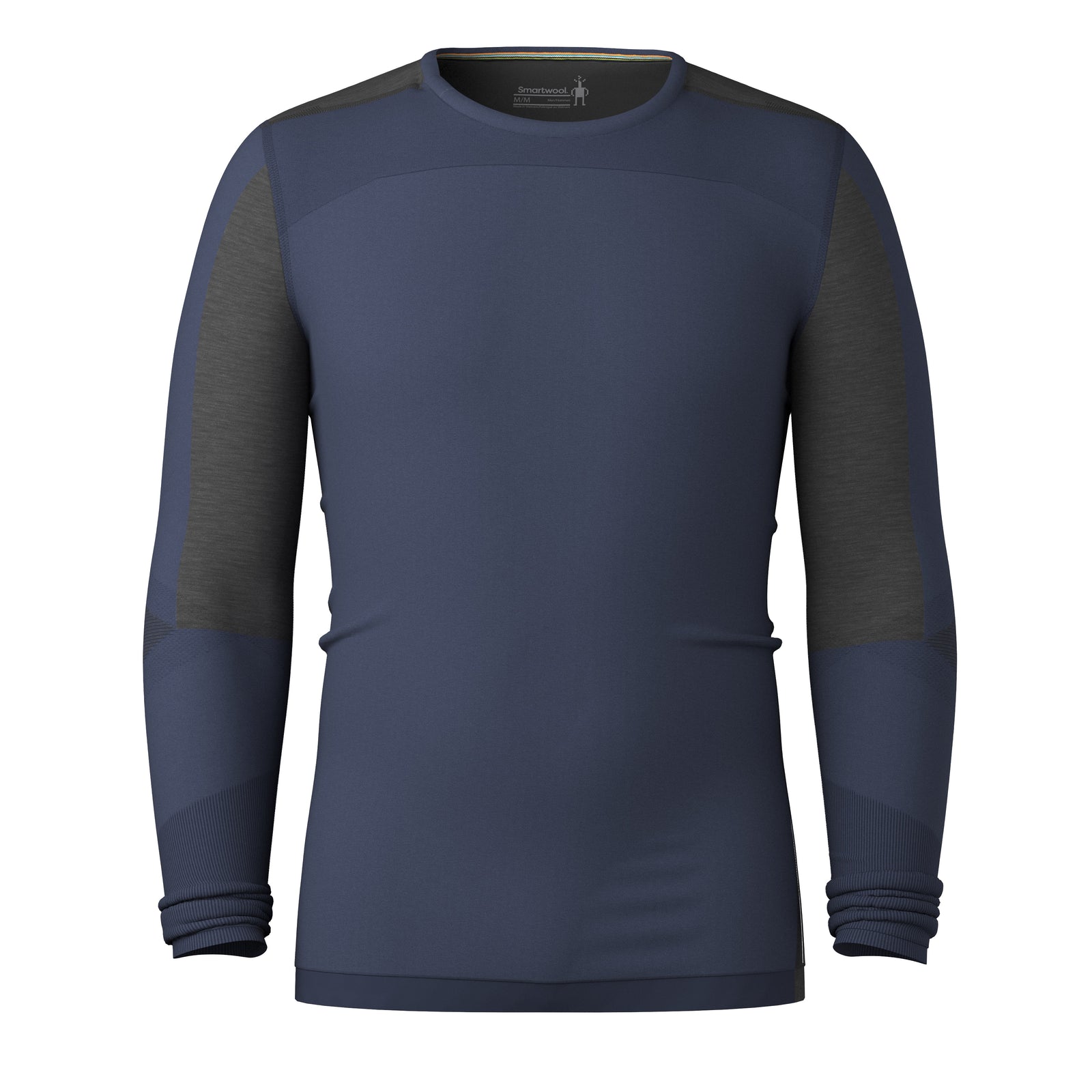 Haut de base thermal à encolure ronde et contraste de couleurs Intraknit™ Merino pour hommes  - voir - 5