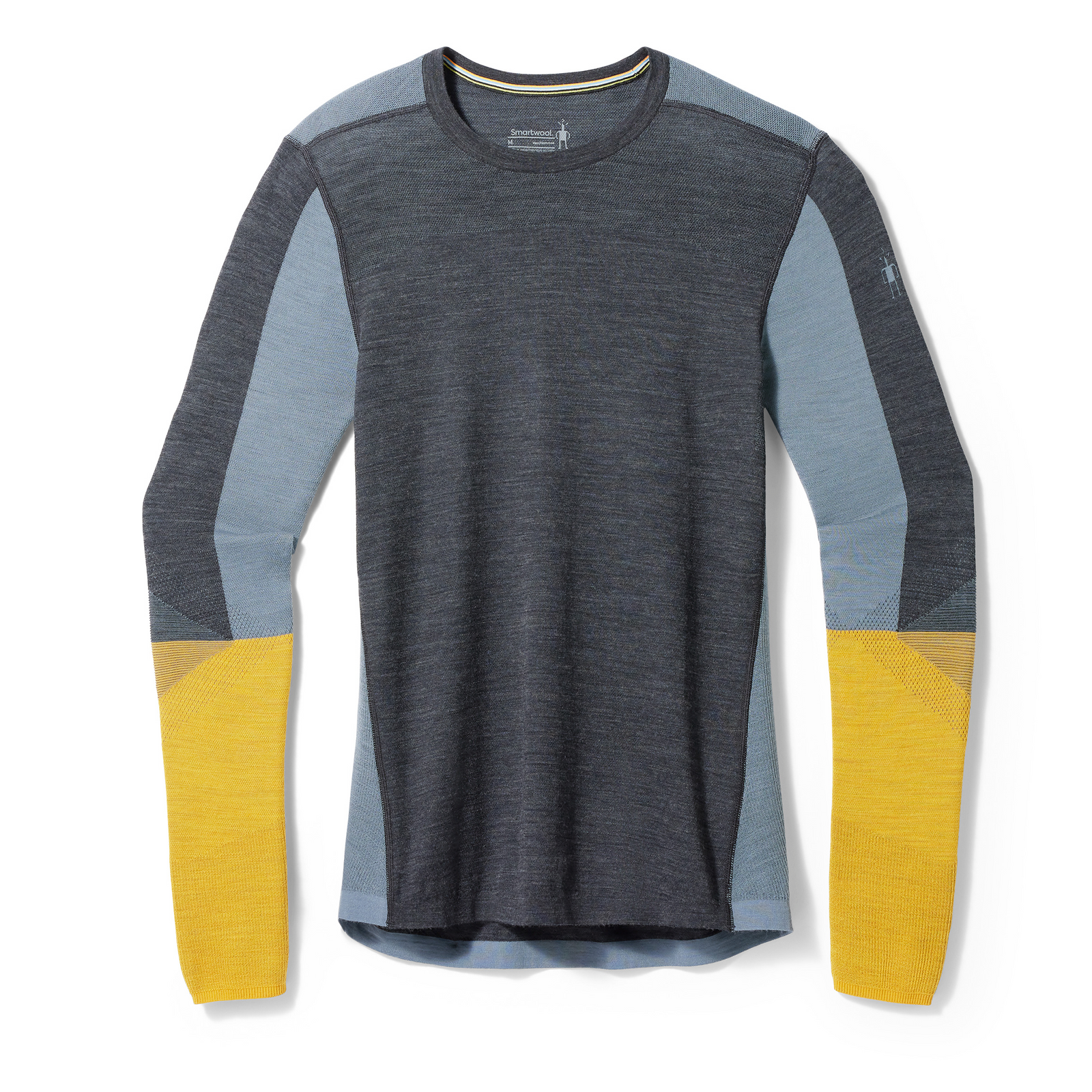 Men's Intraknit™ Thermal Merino Base Layer Colorblock Crew Dark Mink-Burnt Sienna - ver - 3