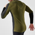 Men's Intraknit™ Thermal Merino Base Layer Colorblock Crew Winter Moss-Charcoal - ver - 4