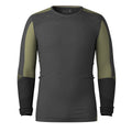 Men's Intraknit™ Thermal Merino Base Layer Colorblock Crew Winter Moss-Charcoal - ver - 5