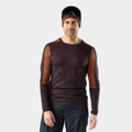 Haut de base thermal à encolure ronde et contraste de couleurs Intraknit™ Merino pour hommes  - voir - 1