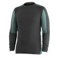 Men's Intraknit™ Thermal Merino Base Layer Colorblock Crew Dark Mink-Burnt Sienna - ver - 4