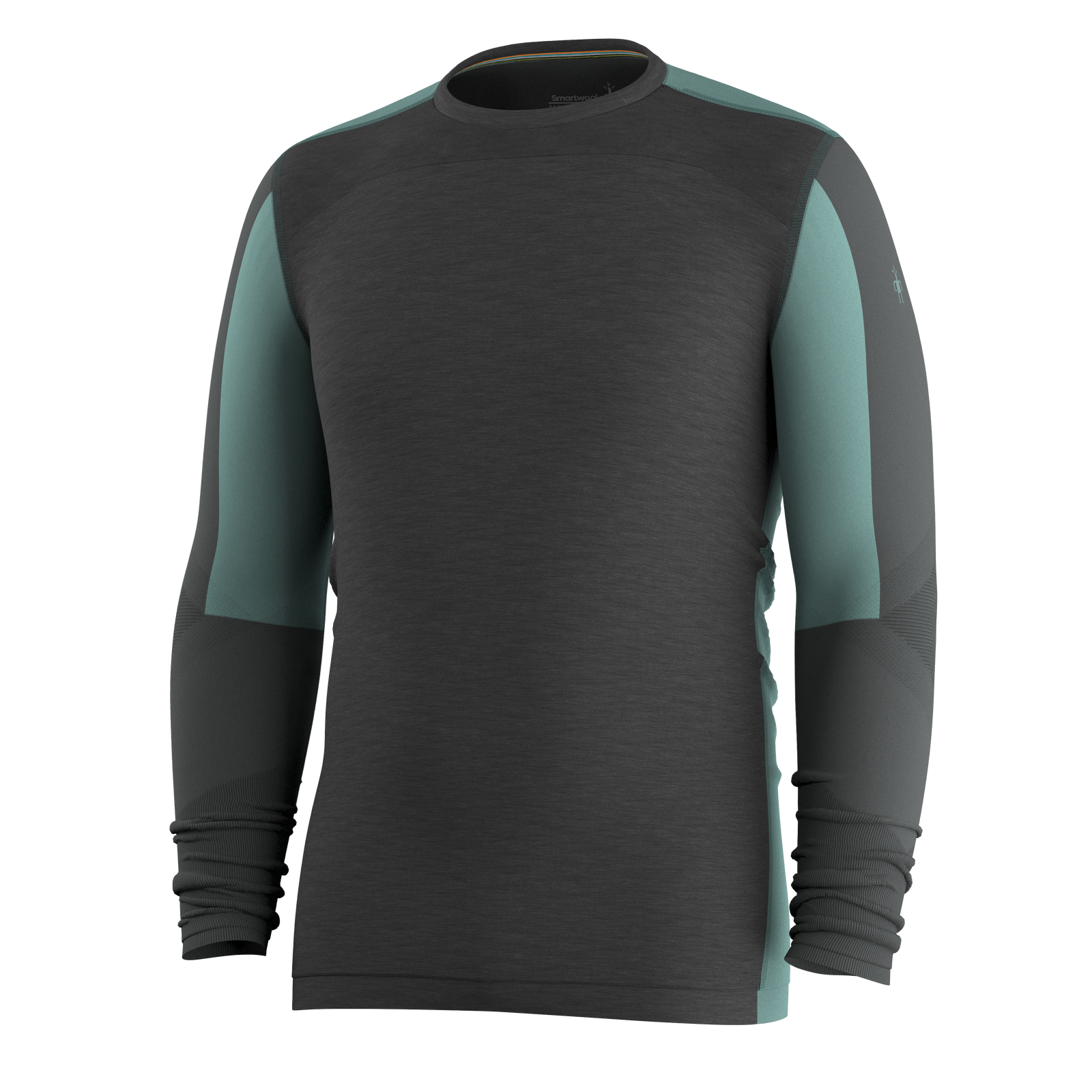 Men's Intraknit™ Thermal Merino Base Layer Colorblock Crew Dark Mink-Burnt Sienna - ver - 4