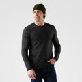 Men's Everyday Exploration Merino Long Sleeve Pocket Tee Black Heather - ver - 17