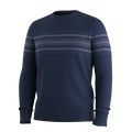 Men's Sparwood Stripe Crew Sweater Deep Navy - ver - 3