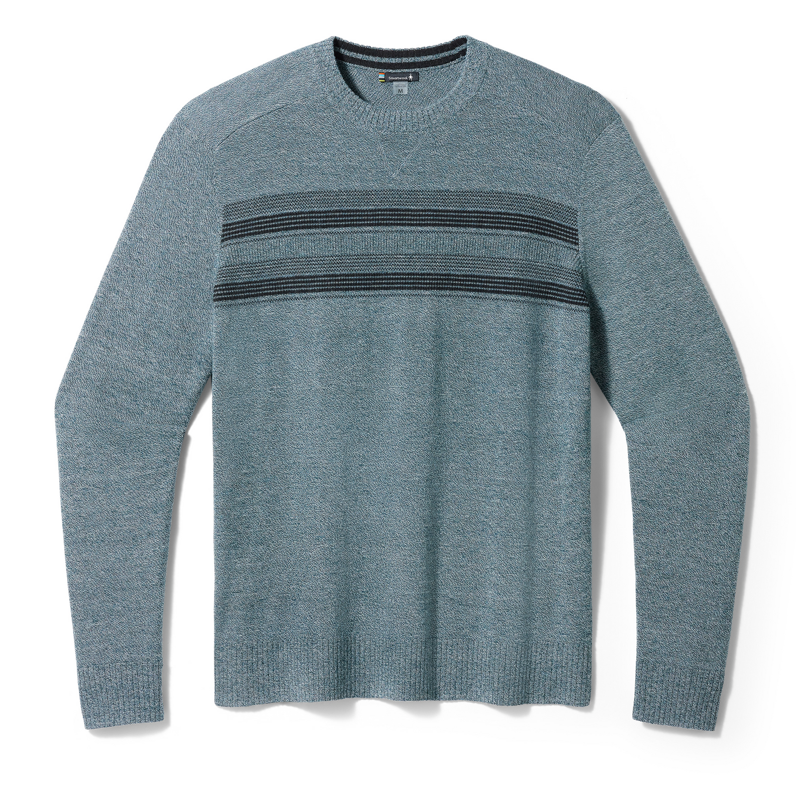 Men's Sparwood Stripe Crew Sweater Toasted Coconut-Light Gray - ver - 7