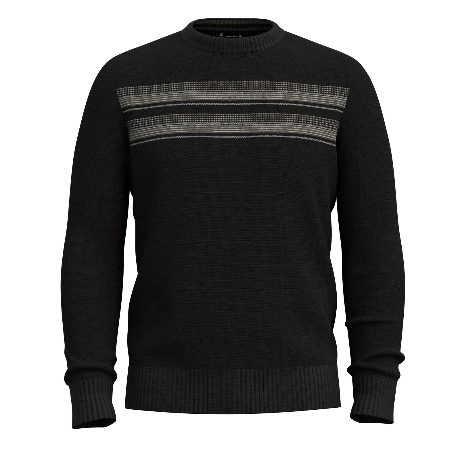 Men's Sparwood Stripe Crew Sweater Toasted Coconut-Light Gray - ver - 3