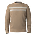 Men's Sparwood Stripe Crew Sweater Toasted Coconut-Light Gray - ver - 4